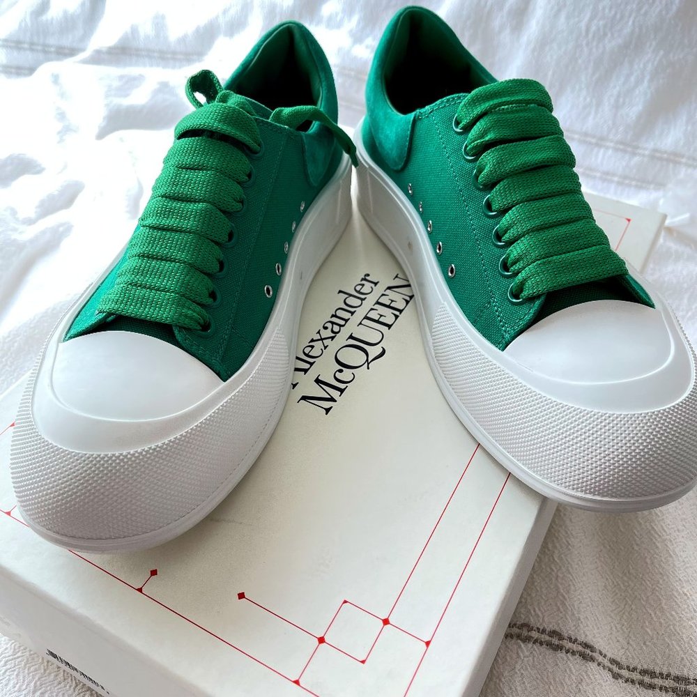 Alexander McQueen Deck Lace-up Plimsoll Sneakers Men’s Sz EU 41
